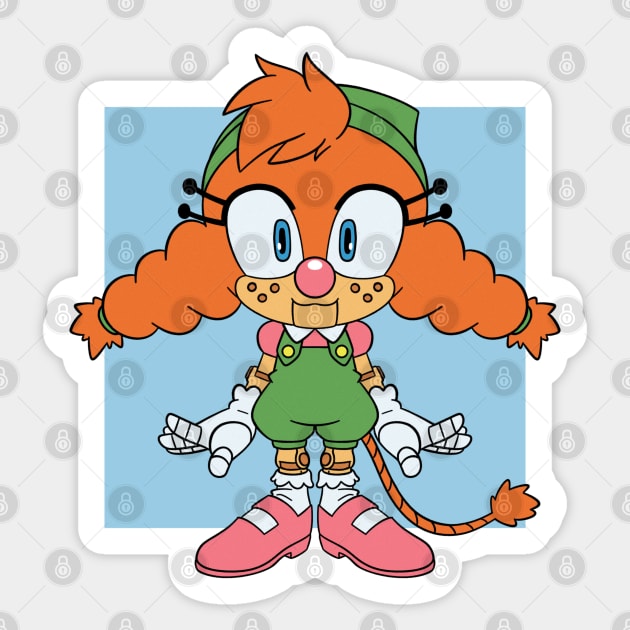 Tiny Belle Sticker by Firestorm Fox
